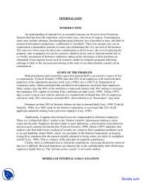 Internal Loss - Criminal Investigation - Lecture Notes - Docsity