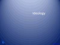 Ideology - Globalization - Lecture Slides