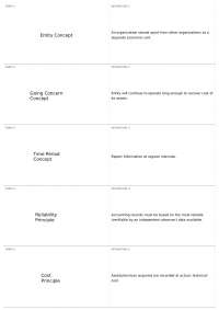 Accounting Principles and Practices: Terms and Definitions