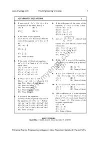 65879104 - Quadratic - Equations - Qns