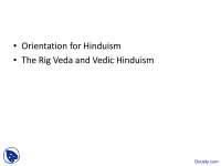 Preliminary Comments on Hinduism, Indian Philosophy, and Rebirth