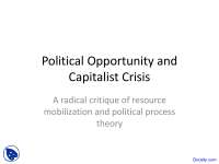Critiquing Resource Mobilization & Political Process in Capitalist Crisis