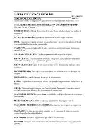 CONCEPTOS SUELTOS DE PALEOECOLOGÍA