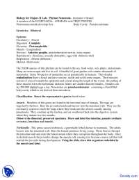 Phylum Nematoda - Animal Form, Function and Diversity - Lab Handout ...