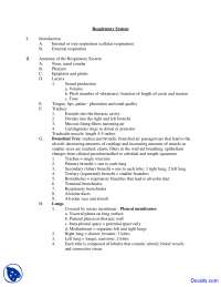 Respiratory System - Human Anatomy and Physiology - Lecture Handouts ...