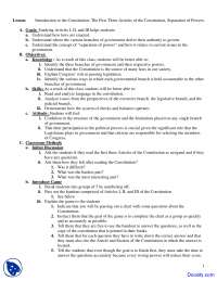 Separation of Powers - Law Introductory - Lecture Notes | Study notes ...