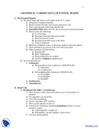 Cardiovascular System Blood - Human Anatomy and Physiology - Lecture ...