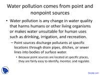 Water Pollution - Ecological Perspective - Lecture Slides
