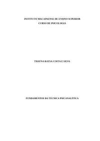 Fundamentos Da Técnica Psicanalítica