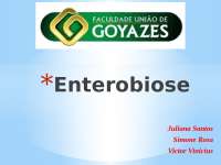 Apresentação sobre Enterobiose - Professora Denise