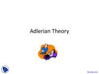 Adlerian Theory - Introduction to Counseling Theories - Lecture Slides ...