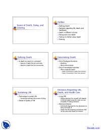 Death Dying and Grieving - Developmental Psychology - Lecture Slides ...