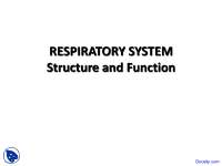 Respiration - Fundamentals of Biology - Lecture Slides - Docsity