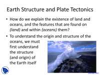 Earth Structure and Plate Tectonics - Introduction to Oceanography ...