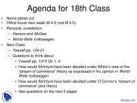 Hanson and McGee - Civil Procedure - Lecture Slides