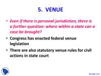 Federal Jurisdiction in Civil Cases: Understanding Venue, Pleading, Discovery, and Trial