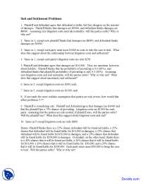 Analysis of Liability, Damages, and Litigation Costs in Settlement and Fee Shifting