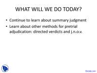 Understanding Burden of Proof & Production in Summary Judgment & Pretrial Adjudication