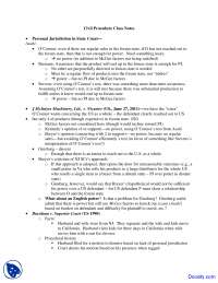 Asahi - Civil Procedure - Lecture Notes