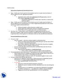 Aggregation - Civil Procedure - Lecture Notes