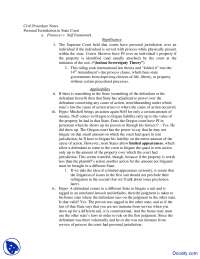 Personal Jurisdiction in Civil Procedure: Jurisdiction over Individuals and Corporations