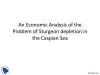 Policies for Sustainable Fisheries & Stock Recovery in Caspian Sea: Sturgeon Depletion