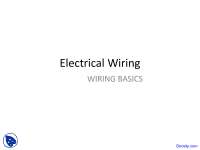 Electrical Wiring: Safety, Branch Circuits, and Outlet Requirements