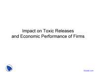 Impact of 33/50 Program on Toxic Releases & Economic Performance of US Chemical Firms