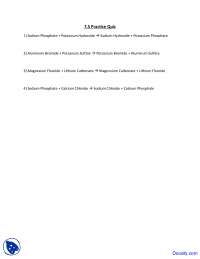 Chemical Reactions Quiz: Sodium Phosphate and Other Compounds