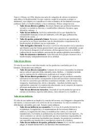 Seminario 6. Valor económico e intrínseco de la biodiversidad.
