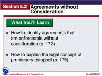 Understanding Business and Personal Law: Agreements without Consideration