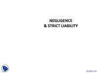 Negligence and Strict Liability: A Comprehensive Guide