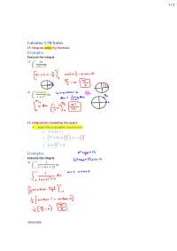 Quadratic - AP Calculus - Lecture Notes - Docsity