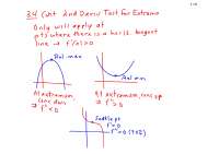 Second Derivative Test - AP Calculus BC - Lecture Notes