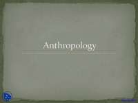 Anthropology - Forensic Science - Lecture Slides