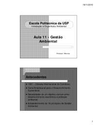Aula 11 Gestão Ambiental e ISO 14001