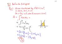 Definiite Integrals - AP Calculus BC - Lecture Notes