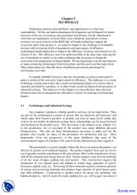 Technology - Environment and Business - Lecture Notes