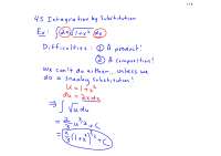 Sub Integration - AP Calculus BC - Lecture Notes