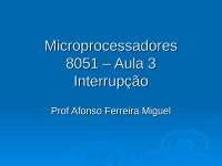 Mecanismos de Interrupções em Microcontroladores 8051