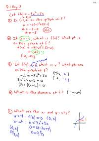 Direct Variation - Pre Calculus - Lecture Handout