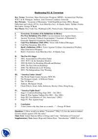 Understanding Terrorism: Evolution, Pre-9/11 Attacks, and America's Response