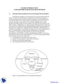 Introduction - Environment and Business - Lecture Notes
