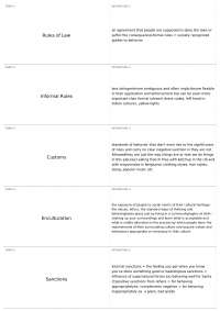 Social Norms and Political Organization: Rules, Power, and Justice