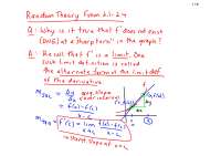 Random Theory - AP Calculus BC - Lecture Notes