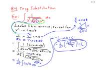 Cutting Trigs - AP Calculus BC - Lecture Notes