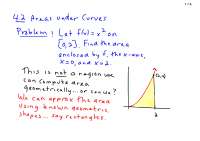 Curve Area - AP Calculus BC - Lecture Notes