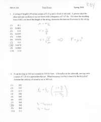 Newton Tension - General Physics - Solved Exam