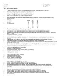 Marietta College Econ 371 Exam 4 - Spring 2007: Union Membership & Labor Markets