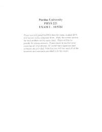 Average Current - General Physics - Solved Exam